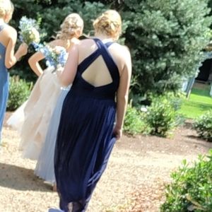 David's Bridal Floor Length Bridesmaid Dress